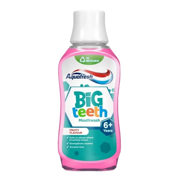 Big Teeth Moutwash Mint Płyn do płukania jamy ustnej dla dzieci
