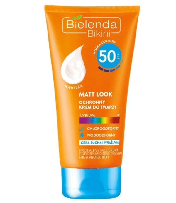 Bikini Matt Look SPF50 Krem do twarzy do cery suchej i mieszanej