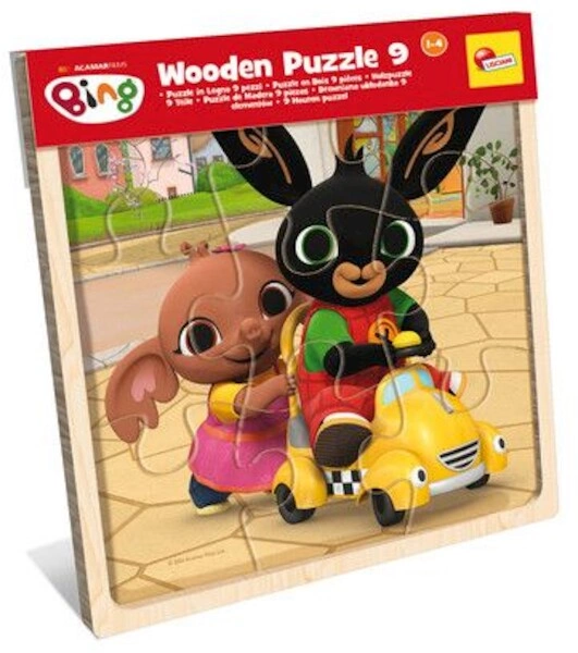 Bing Drewniane puzzle 9 elementów