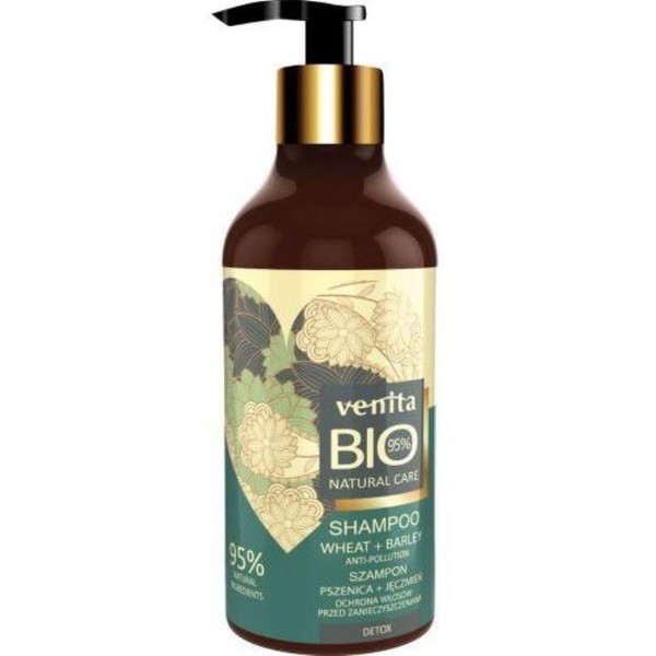 Bio Natural Care Detox Szampon do włosów chroniący przed zanieczyszczeniami Pszenica & Jęczmień