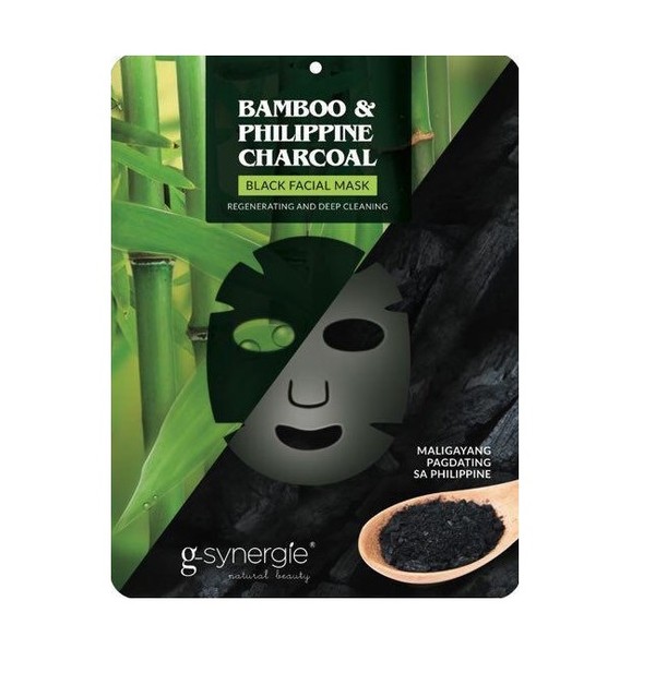 Black Facial Mask Maseczka do twarzy w płachcie bambus & filipiński węgiel drzewny