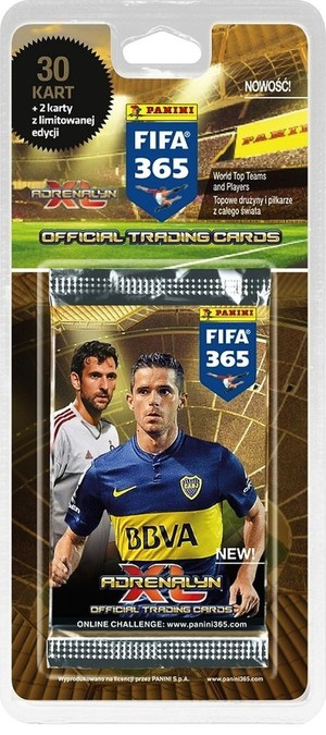 Blister z kartami FIFA 365 Adrenalyn XL