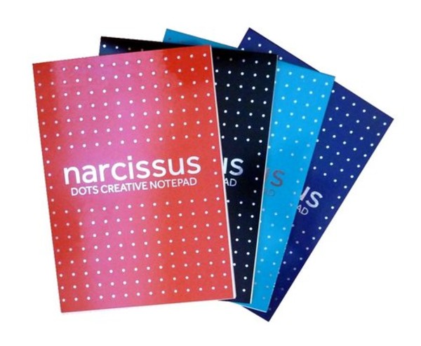 Blok Narcissus A5 klejony z góry Kropka 80 kartek 12 sztuk