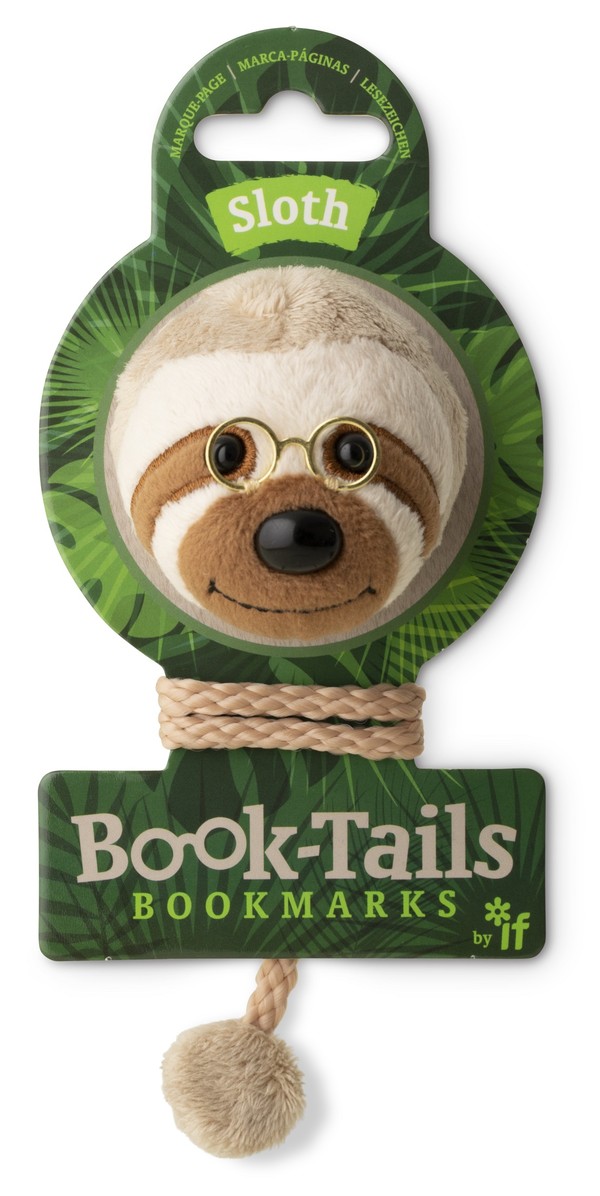 Book-tails leniwiec pluszowa zakładka do książki
