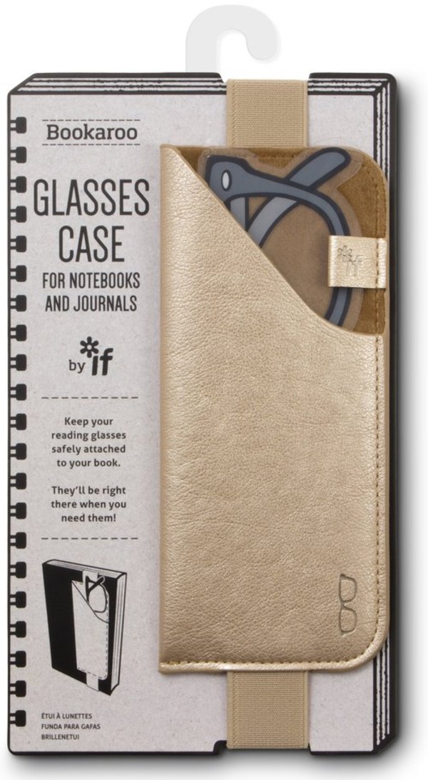 Bookaroo Glasses case - uchwyt na okulary - złoty
