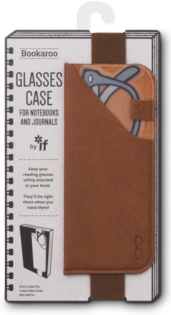 Bookaroo Glasses case - uchwyt na okulary - brązowy
