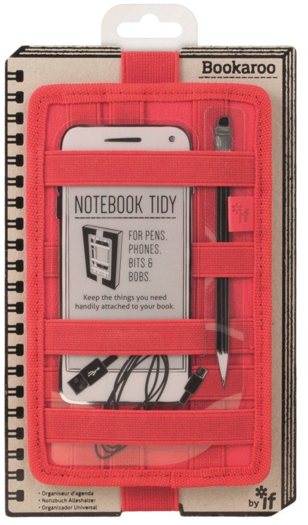 Bookaroo Notebook tidy - organizer na notes - czerwony