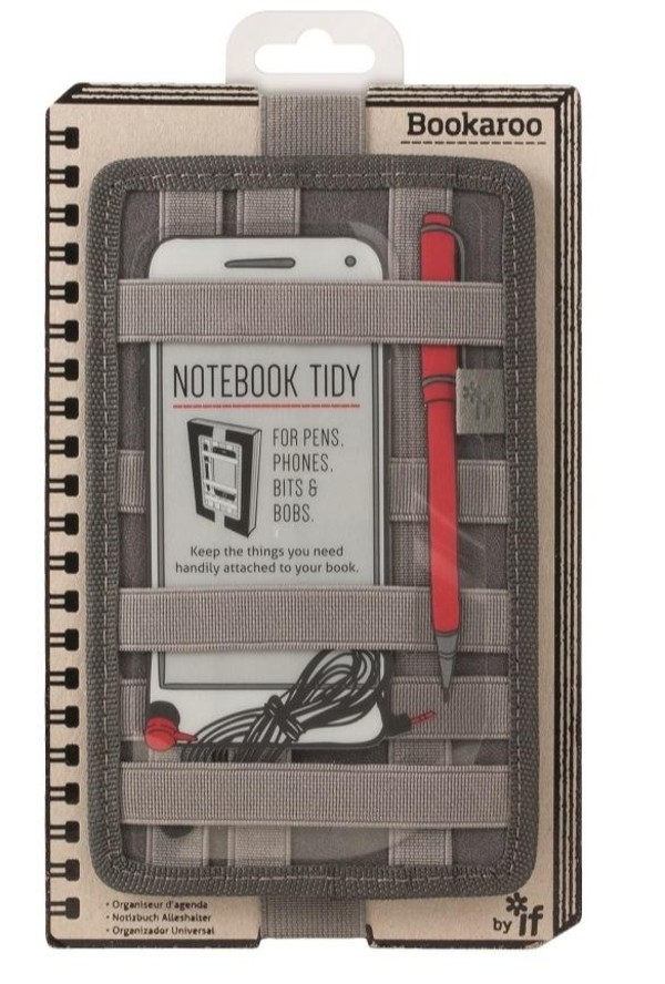 Bookaroo Notebook Tidy Organizer na notes szary