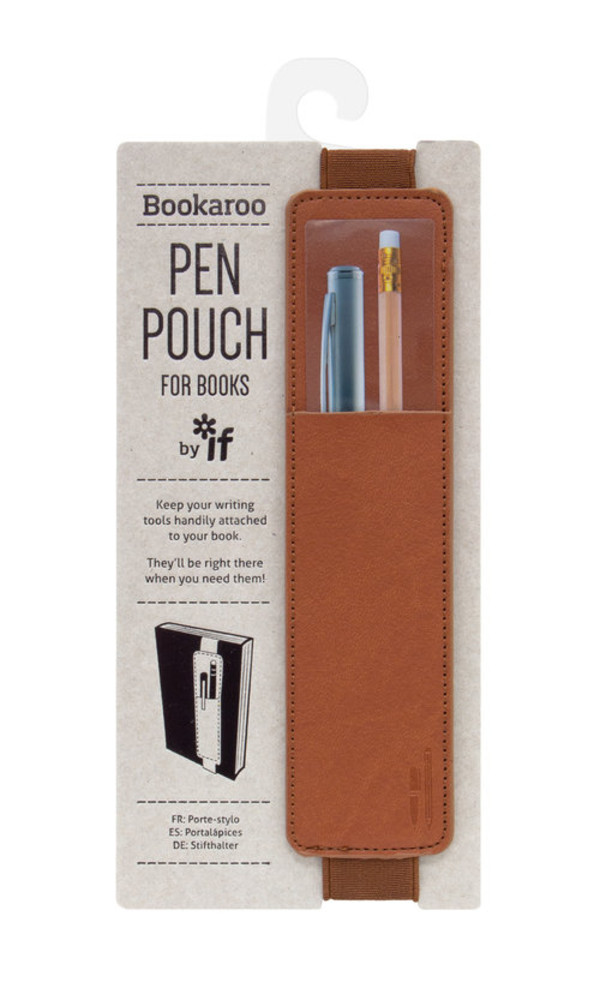 Bookaroo Pen Pouch - uchwyt na długopis do książki brązowy