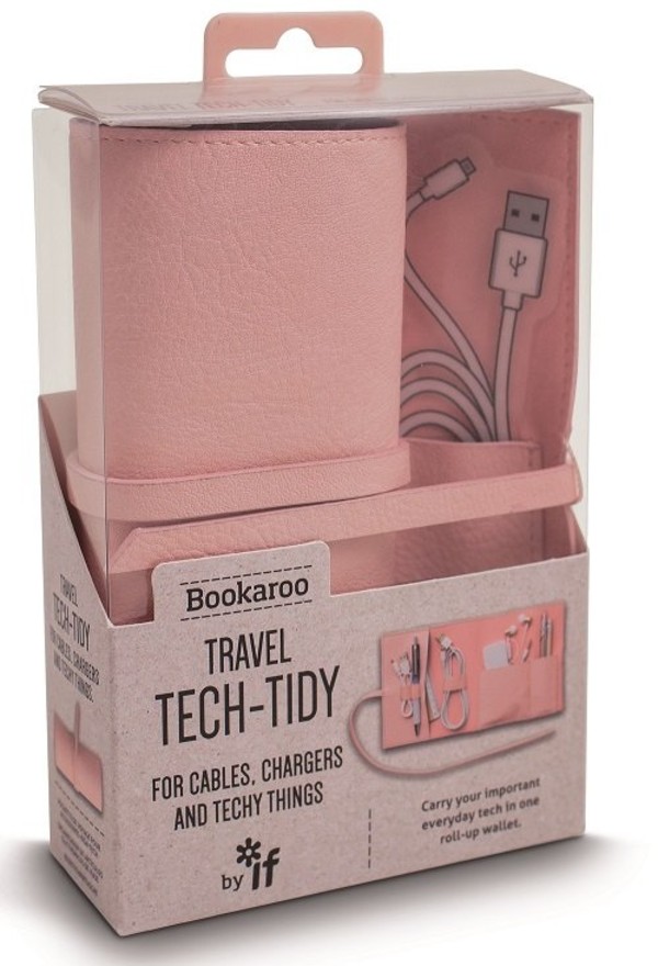Bookaroo Travel tech-tidy - organizer podróżny - różowy