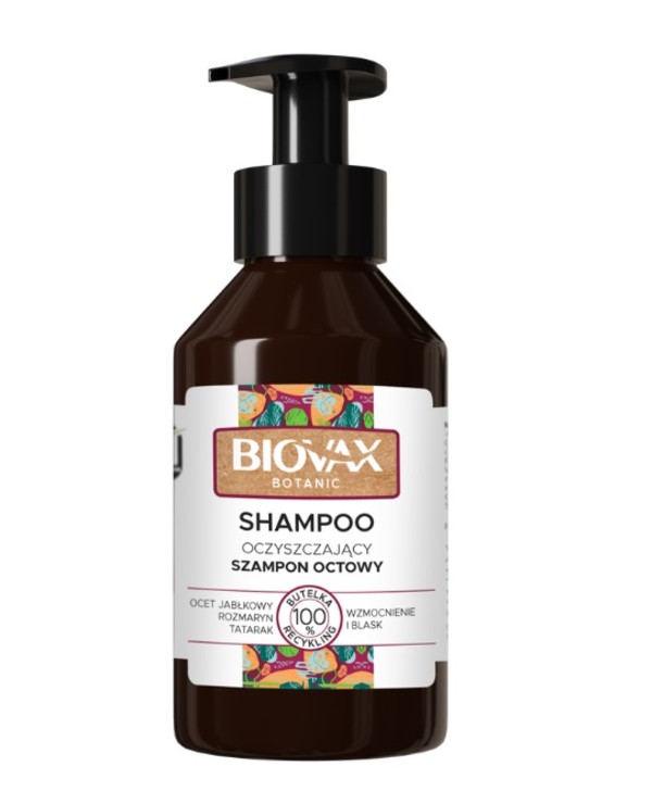 Botanic Oczyszczający szampon octowy Wzmocnienie i blask