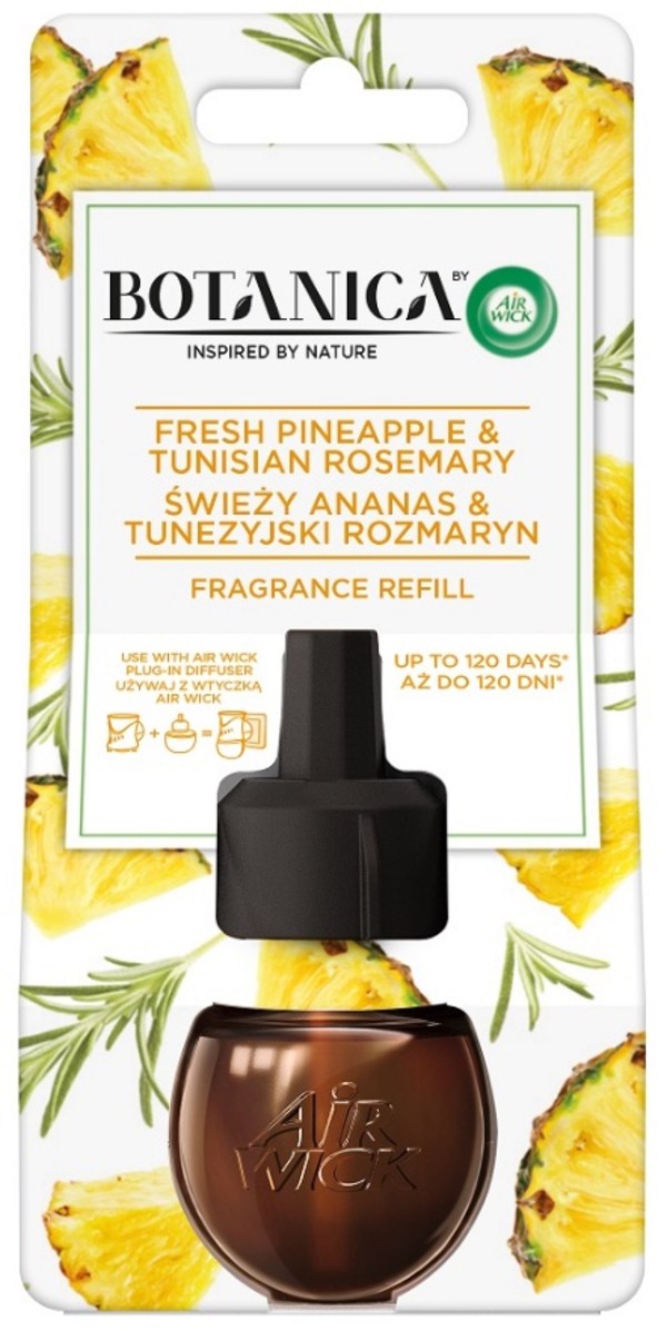 Botanica Wkład do elektrycznego odświeżacza powietrza Świeży Ananas & Tunezyjski Rozmaryn