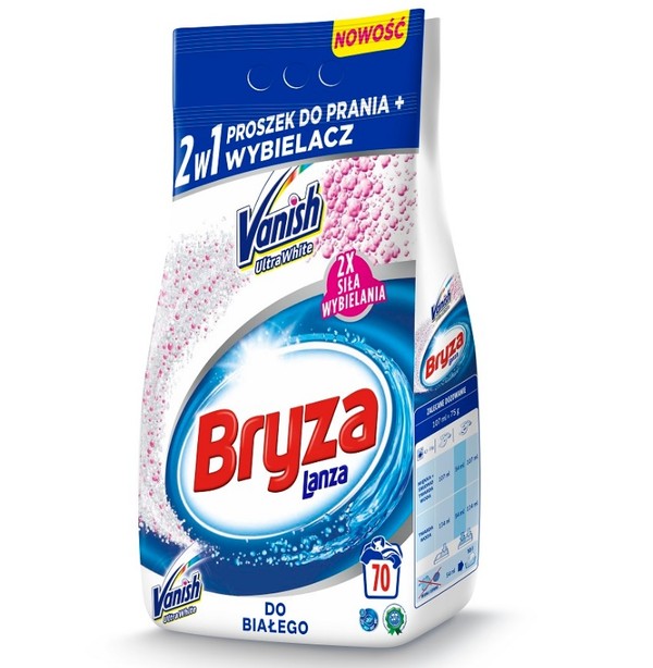 Lanza Vanish Ultra White 2w1 Proszek do prania i wybielacz do bieli