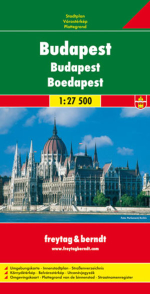 Budapest Stadtplan / Budapeszt Plan miasta Skala 1:27 500
