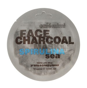 Cafe Mimi Face Charcoal Węgiel Bambusowy & Spirulina Sea Maseczka do twarzy
