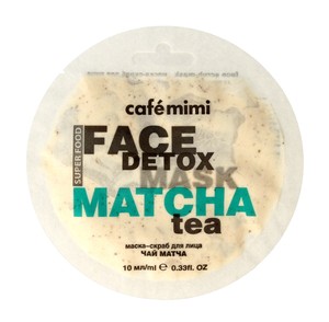 Cafe Mimi Face Detox Matcha & Aloes Maseczka - scrub do twarzy