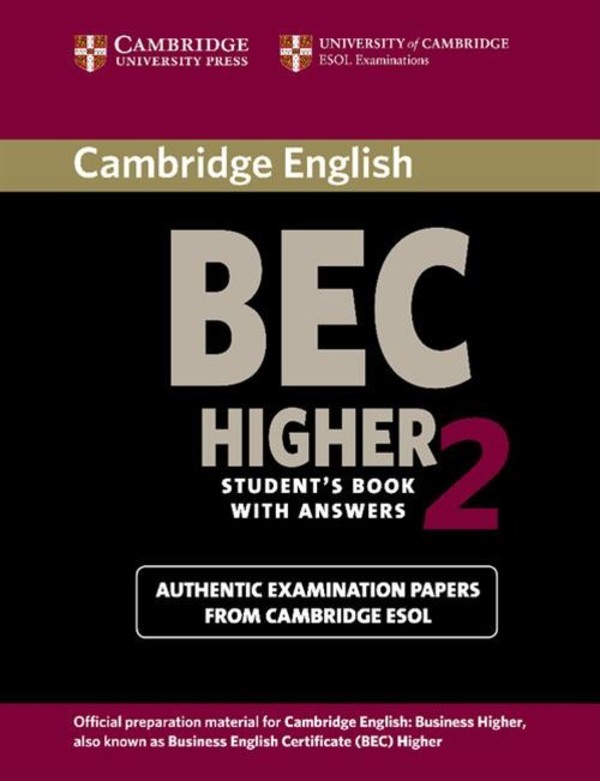 Cambridge BEC Higher 2. Student`s Book with Answers Podręcznik (z kluczem)