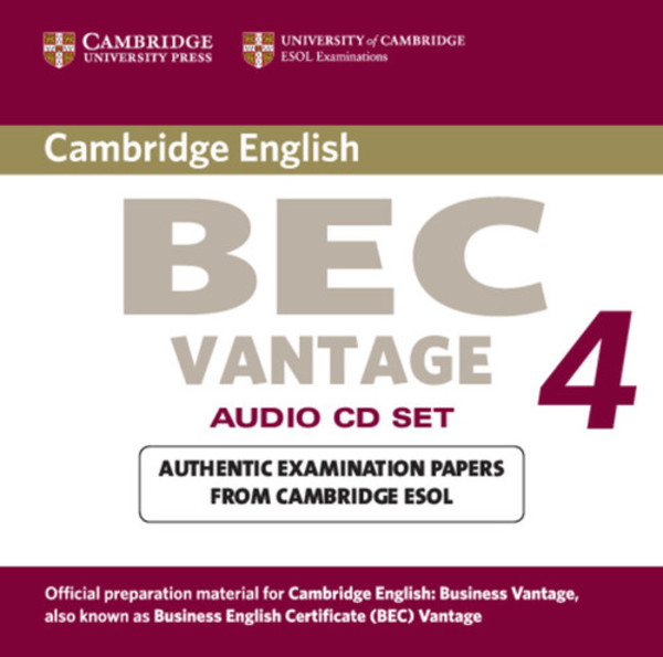 Cambridge BEC Vantage 4. 2 Audio CD