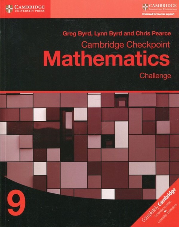 Cambridge Checkpoint Mathematics Challenge 9. Workbook Zeszyt ćwiczeń