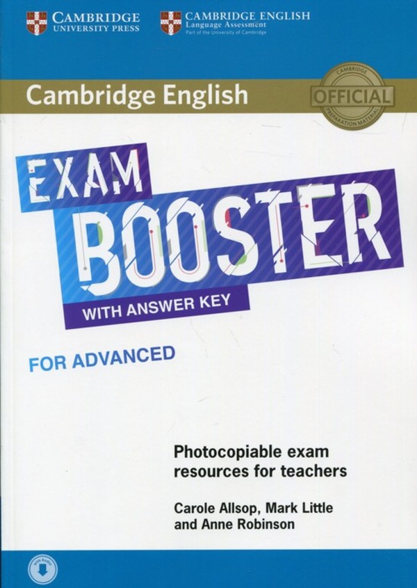 Cambridge English. Exam Booster with answer key for advanced