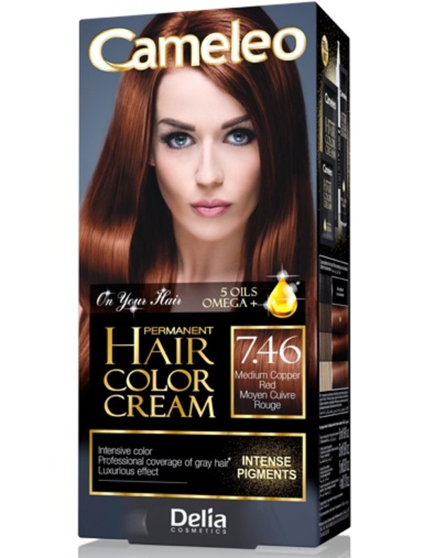 Cameleo Permanent Color Cream 7.46 Farba do włosów