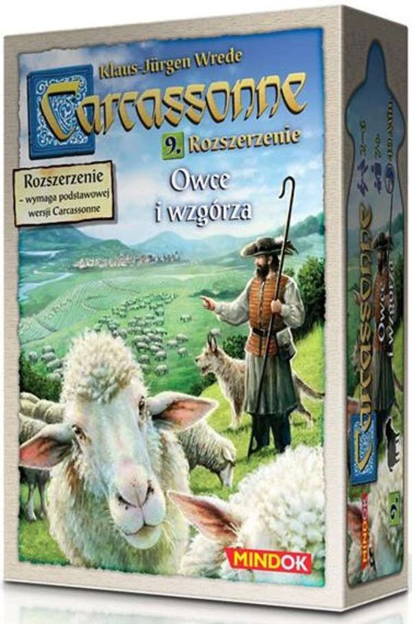 Gra Carcassonne : Owce i wzgórza (druga edycja polska) Rozszerzenie dziewiąte