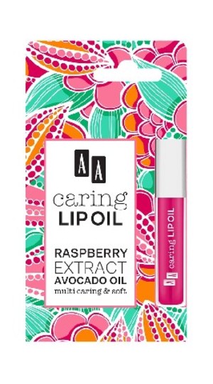 Caring Lip Oil Raspberry Olejek upiększający do ust