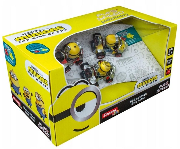 Pull&Speed Minions 3 Pack Race Action
