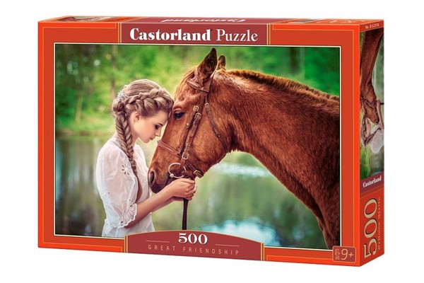 Puzzle Dziewczyna z koniem 500 elementów