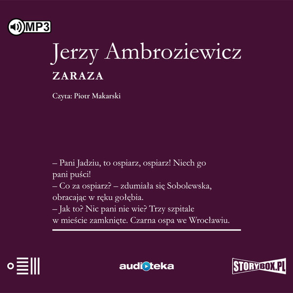 Zaraza Audiobook CD Audio