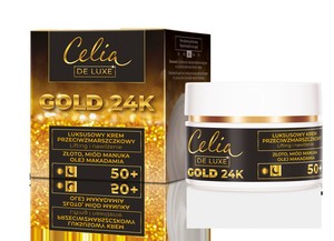 Celia Gold 24K Luksusowy Krem przeciwzmarszczkowy 50+ lifting i nawilżenie