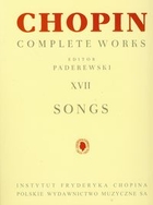 Chopin Complete Works XVII Songs