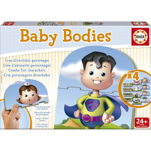 Puzzle Ciało człowieka Baby Puzzles 4x3 elementy