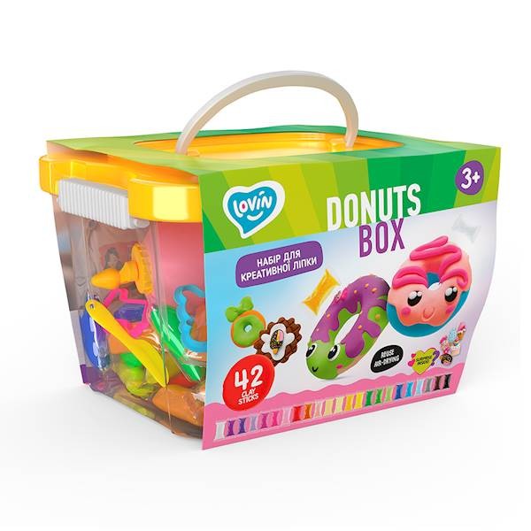 Ciastolina Zestaw kreatywności Donuts Box
