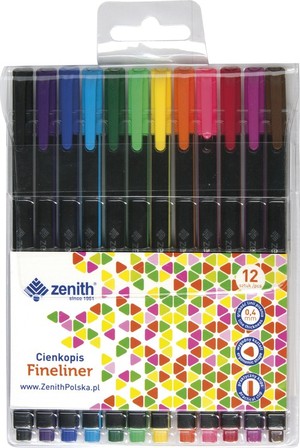 Cienkopis Zenith 12 kolorów