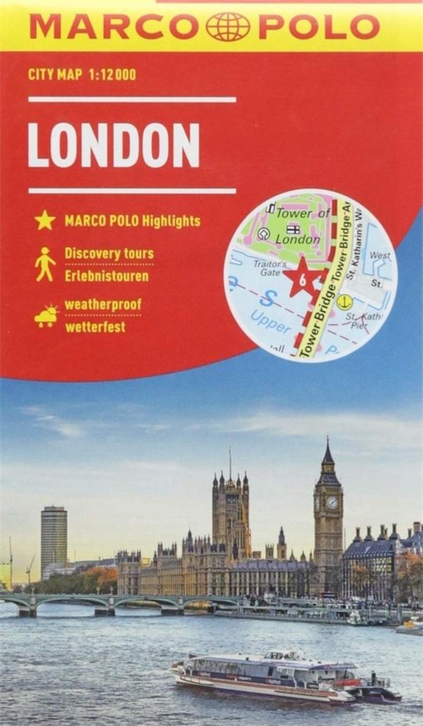 London City map / Londyn Plan miasta Skala: 1:12 000