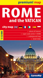 City map. Rome and the Vatican Scale 1:12 000