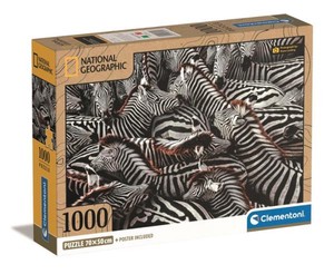 Puzzle Stado zebr National Geographic 1000 elementów