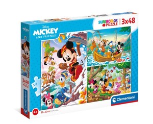 Puzzle Miki i Przyjaciele 3x48 elementów