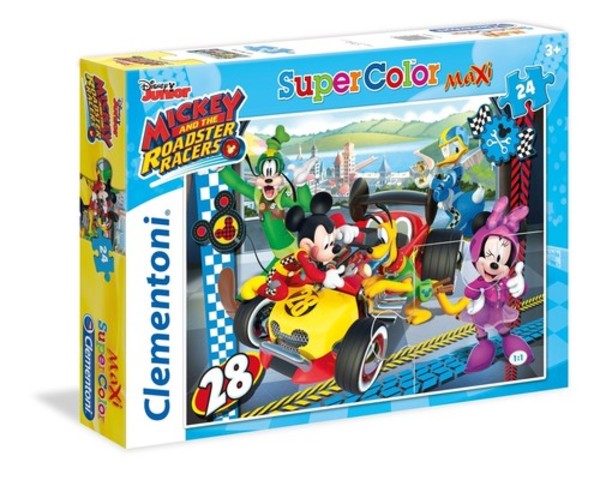Puzzle Supercolor Maxi Myszka Miki 24 elementy