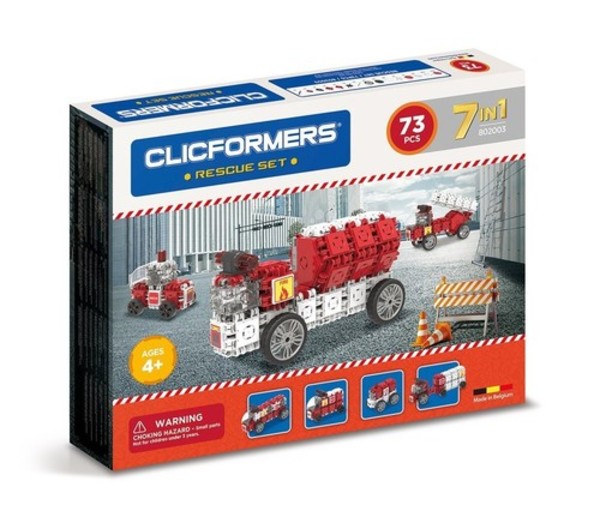 Klocki Clicformers Straż pożarna 73 elementy