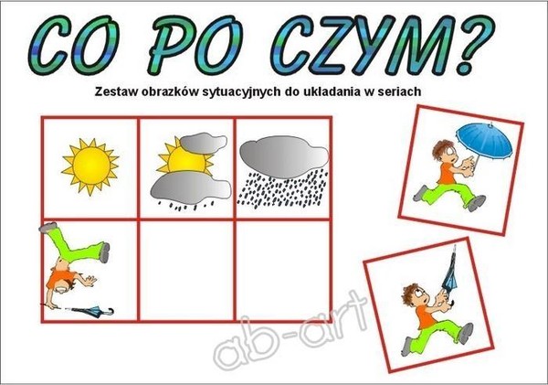 Gra Edukacyjna Co po czym?