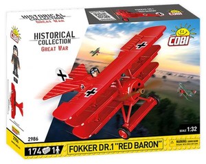 Historical Collection Great War Fokker Dr.1 Red Baron 174 klocków