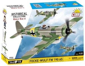 Historical Collection WWII Samolot myśliwski niemiecki Focke-Wulf Fw 190 A5 344 klocki