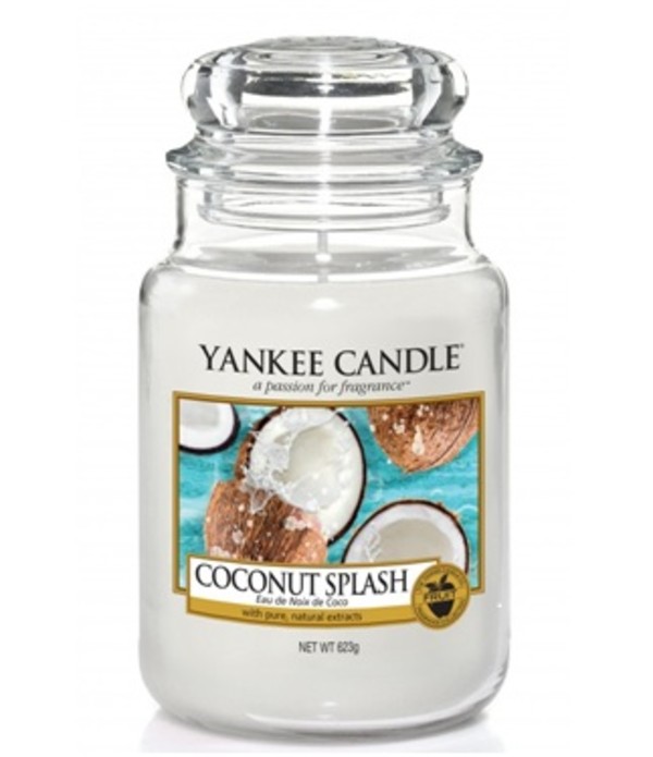 Coconut Splash Duża świeca zapachowa w słoiku