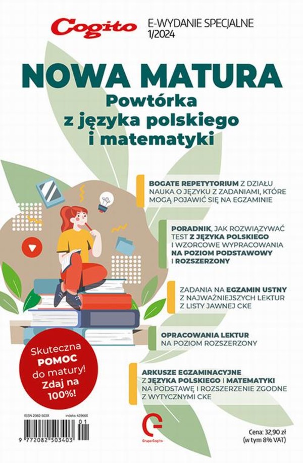 Cogito e-wydanie specjalne Nowa Matura Powtórka z języka polskiego i matematyki - pdf