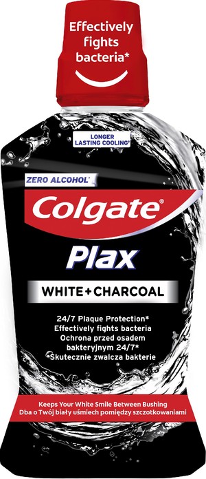 Plax White+Charcoal Płyn do płukania ust