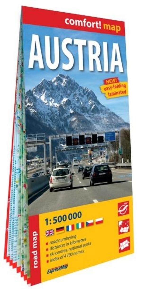 Comfort map Austria 1:500 000