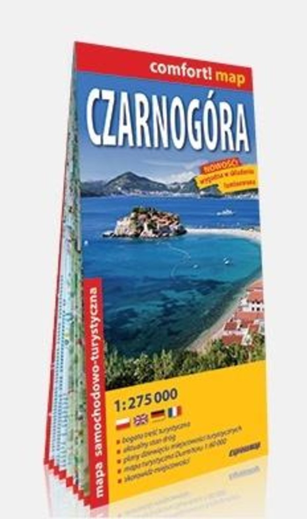 Comfort! map Czarnogóra 1:275 000 w. 2019