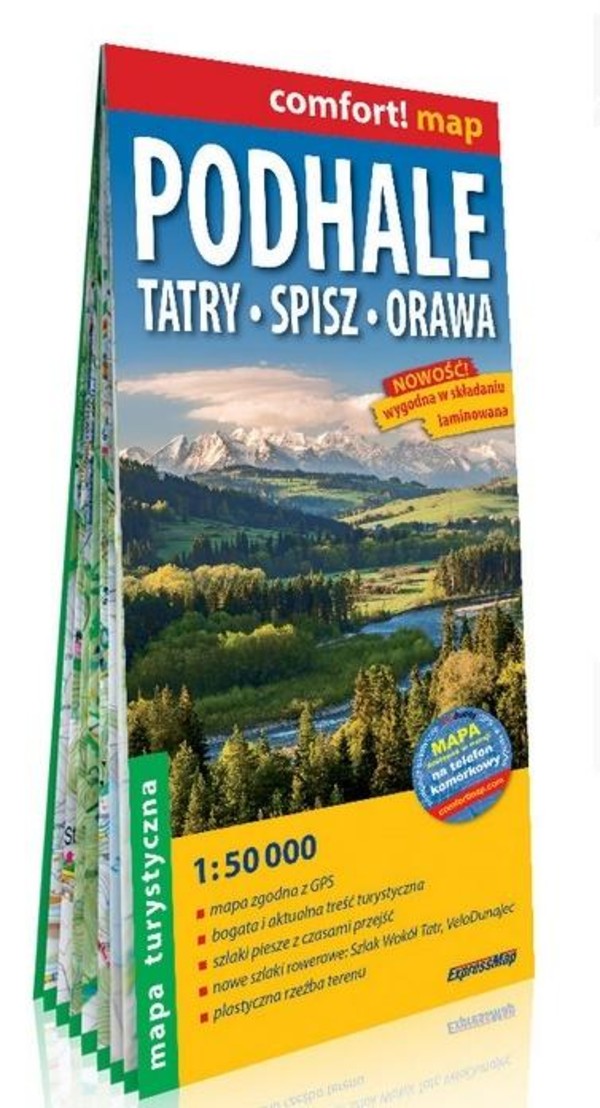 Podhale, Tatry, Spisz, Orawa Mapa turystyczna Skala: 1:50 000